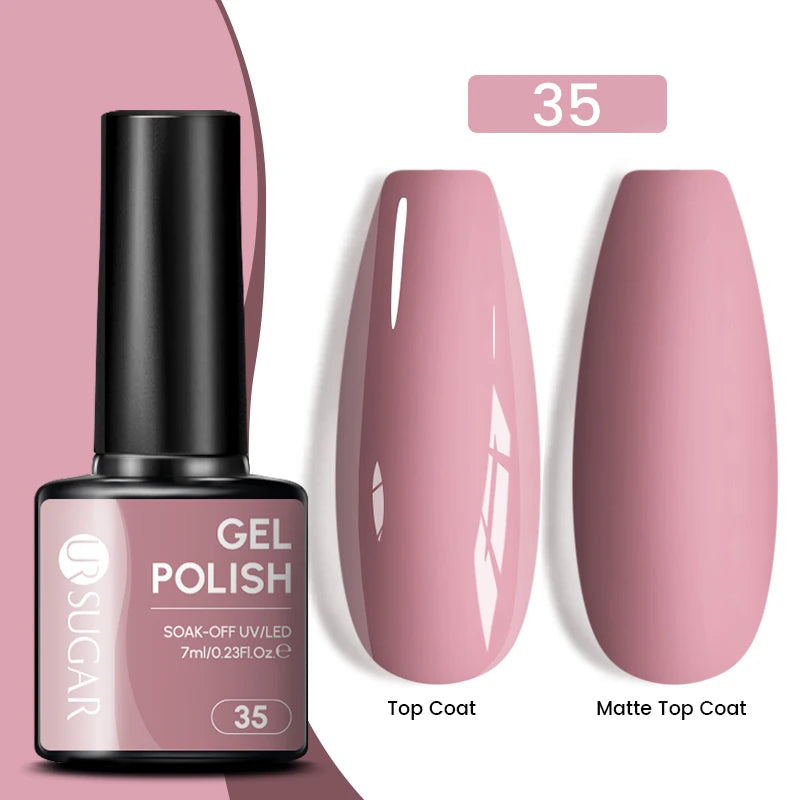 Glitter Gel Nail Polish – Semi-Permanent UV LED Gel with Sparkling Shimmer Finish