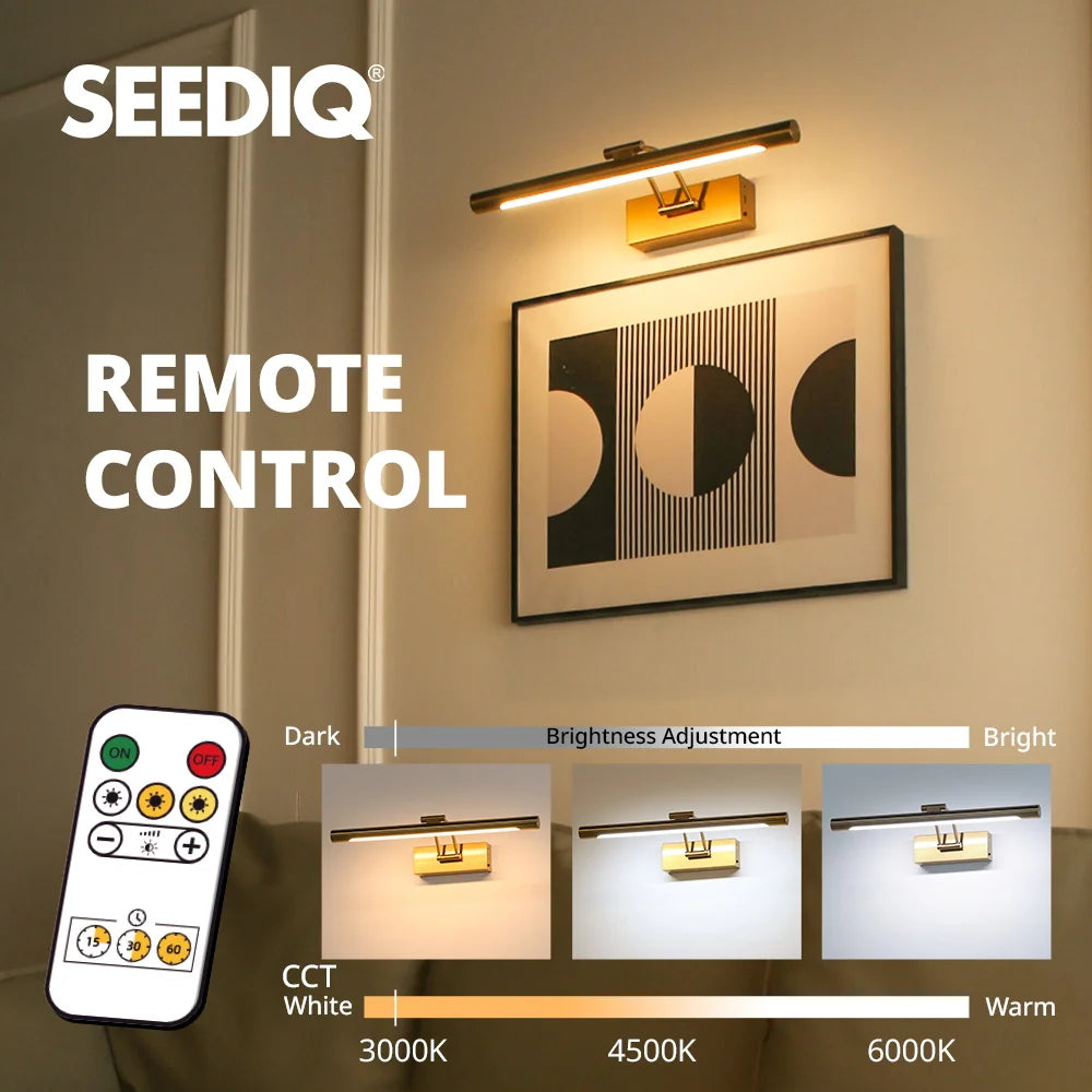 Rechargeable 40CM LED Wall Lamp with Remote – Picture & Interior Light