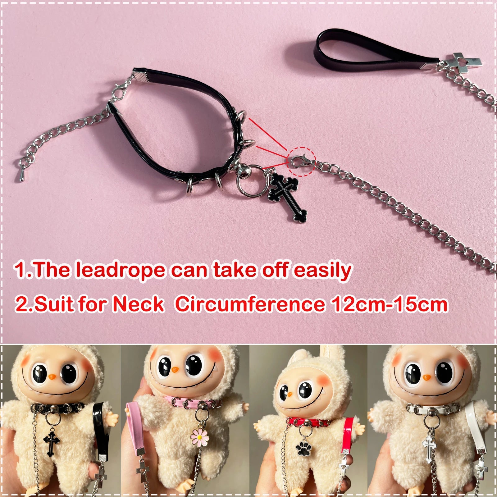 Labubu Doll Necklace – Cotton Doll Accessories