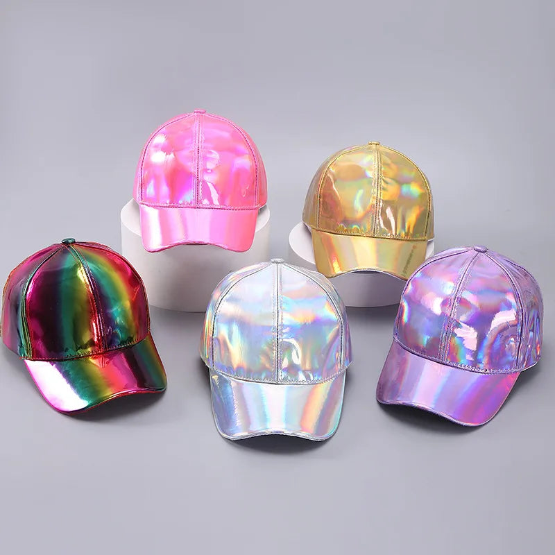 Waterproof PU Baseball Cap - Hip-Hop Rain Hat with Curved Brim for All-Weather Wear