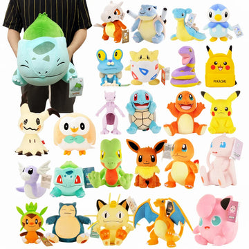 Pokemon Plush Toys – 47 Styles | Pikachu, Charmander, Squirtle & More Stuffed Animals