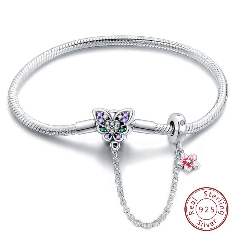 Silver Star Moon Clover Bracelet – DIY Charm Birthday Jewelry