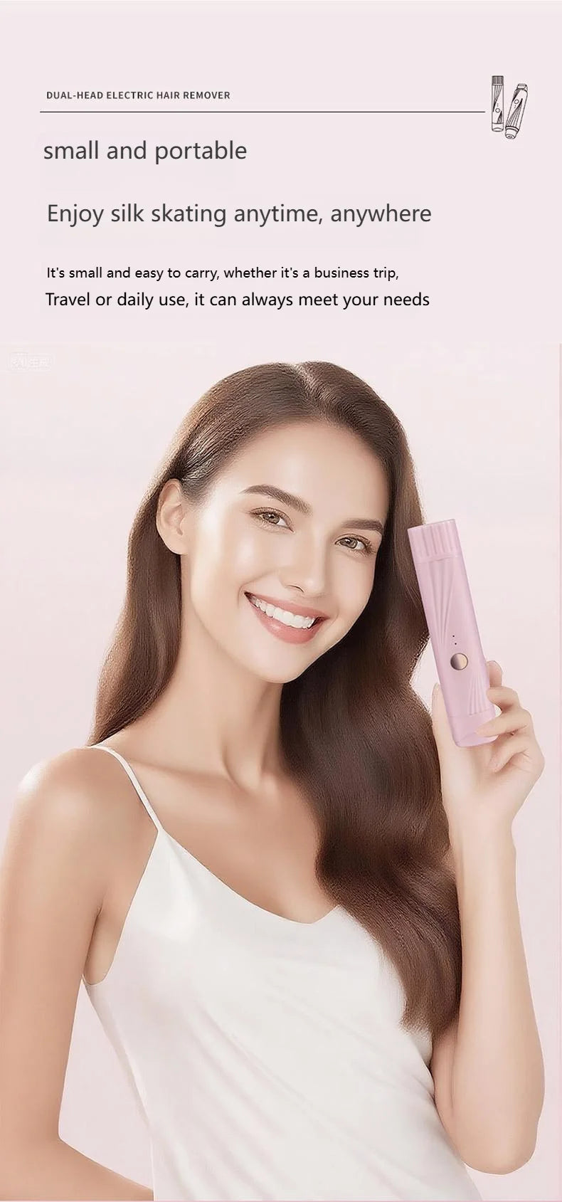 Electric Full Body Hair Remover for Women - Bikini, Legs, Underarms & Face