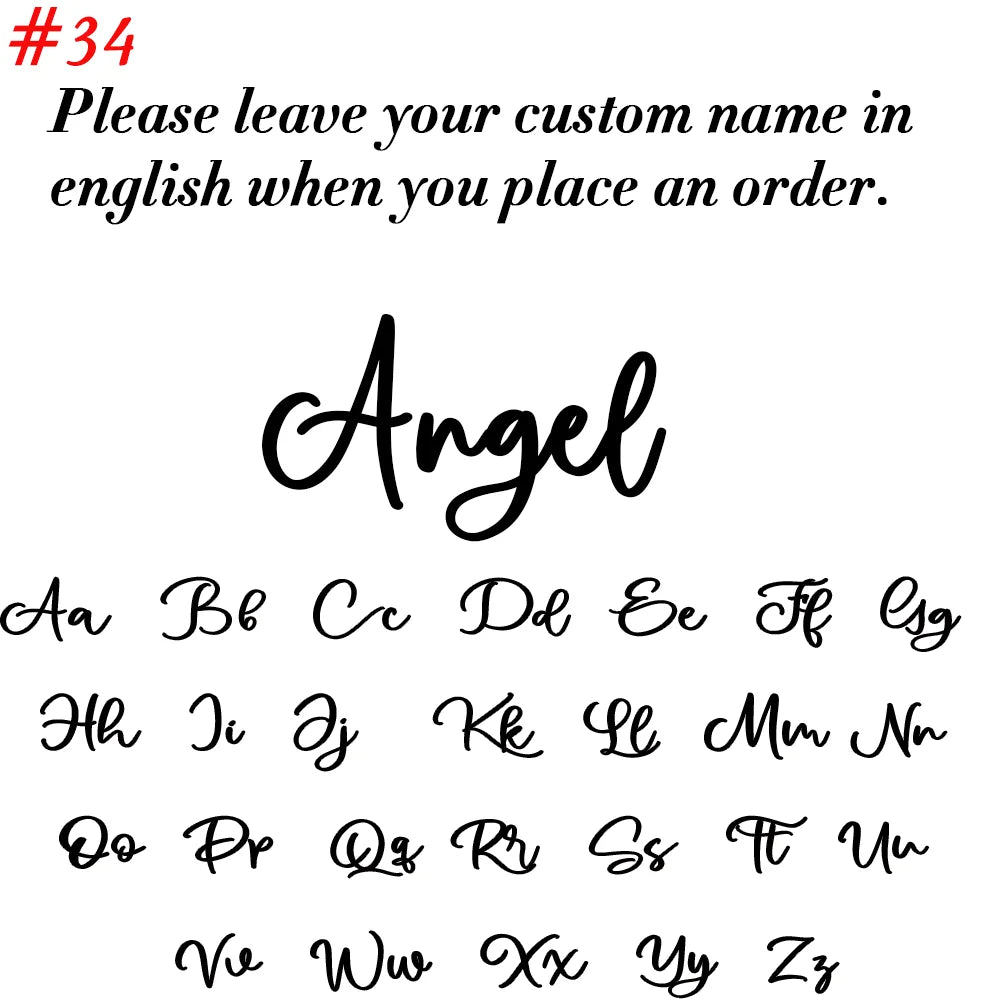 Custom Name Necklace – Personalized Cursive Pendant in Stainless Steel