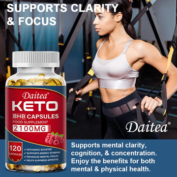 Keto BHB Capsules with Apple Cider Vinegar - Energy, Focus & Weight Management Support