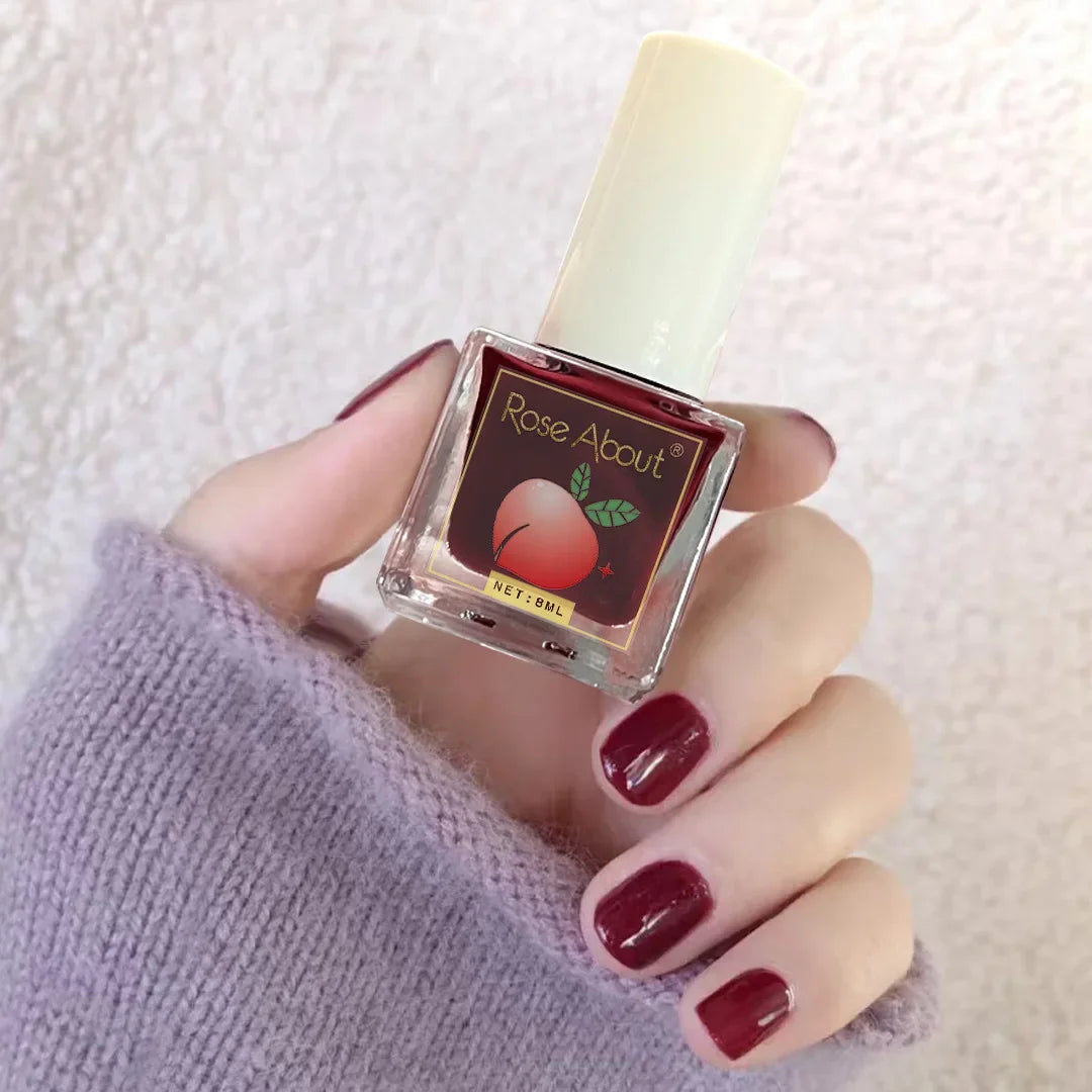 Water-Based Peelable Nail Polish - Fast Drying, Odorless, No UV Lamp Needed