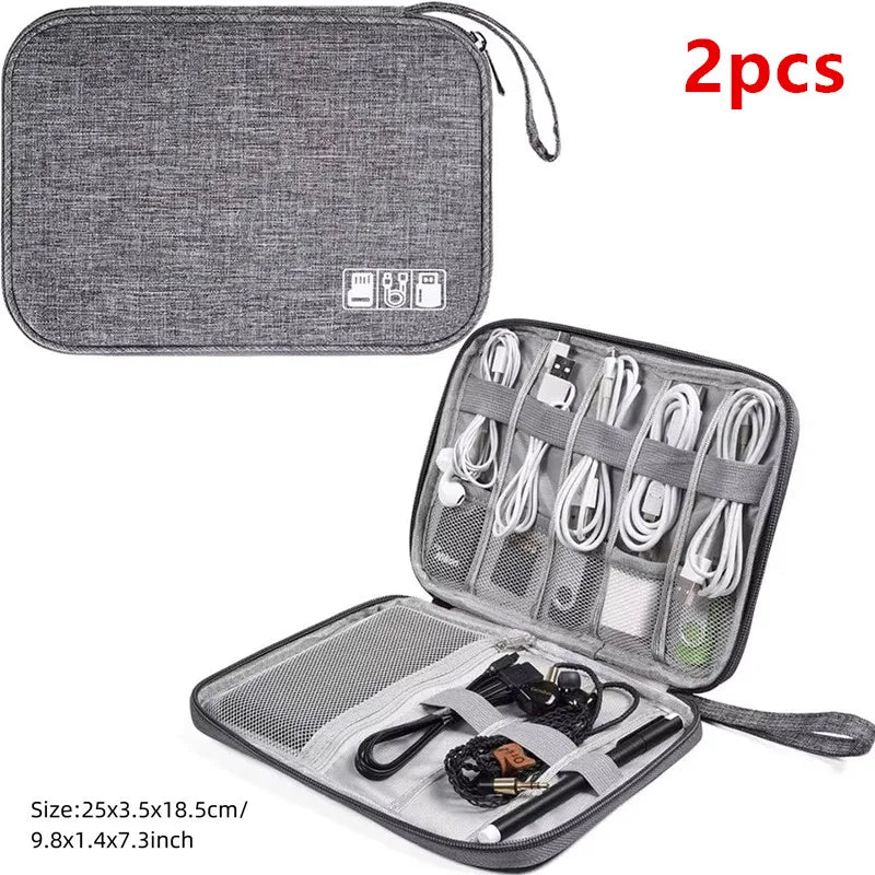 Waterproof Cable Storage Bag – Digital Electronics Organizer