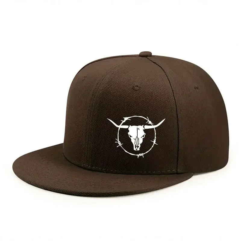 Printed Hip-Hop Baseball Cap - Adjustable Snapback Hat for Outdoor & Casual Wear