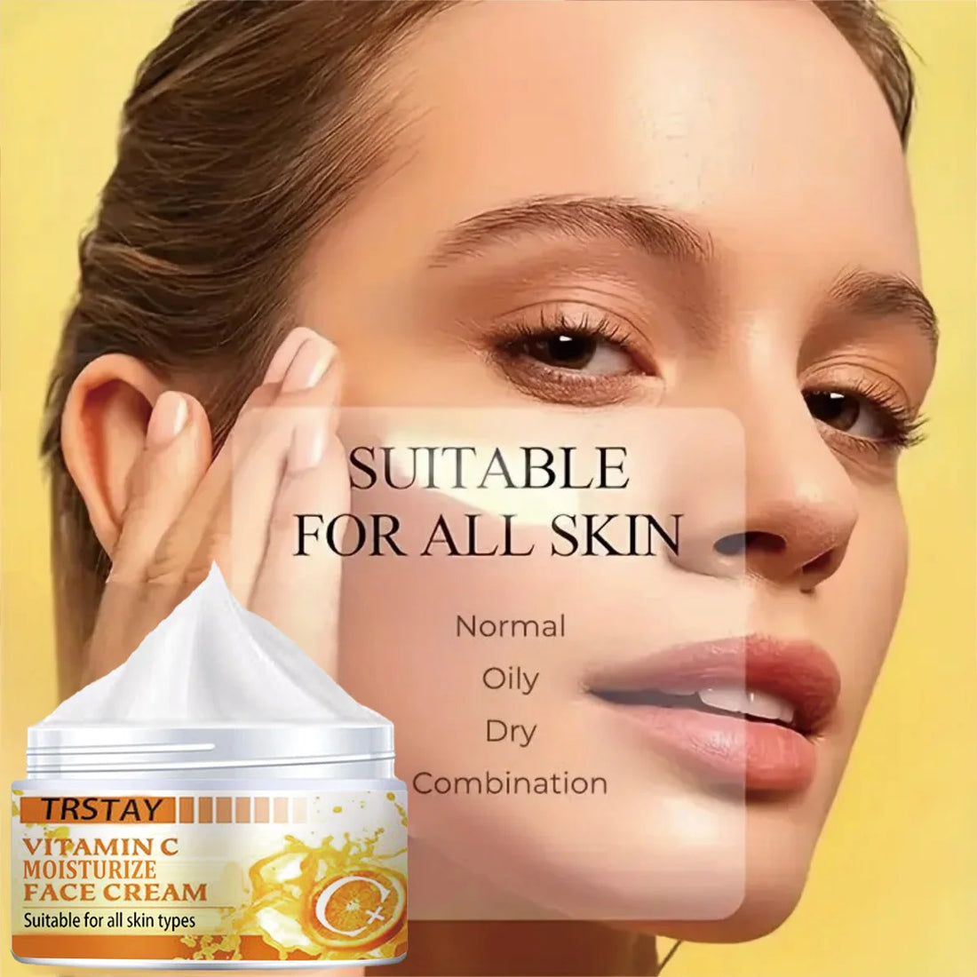 Vitamin C Brightening Face Cream – Hydrating Moisturizer for All Skin Types