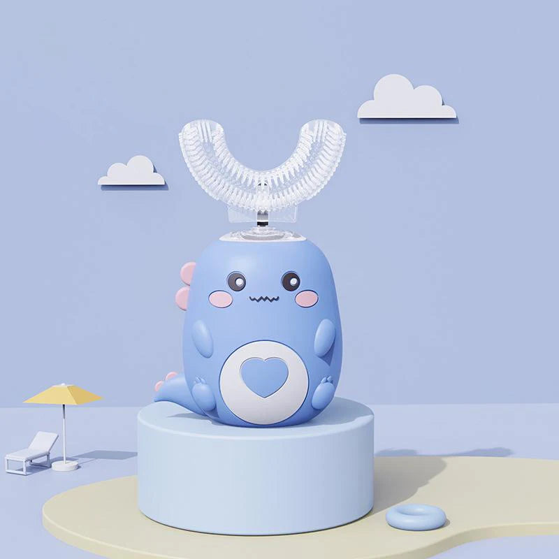 Children's U-Shaped Electric Toothbrush - 360° Smart Sonic Rechargeable Kids Toothbrush