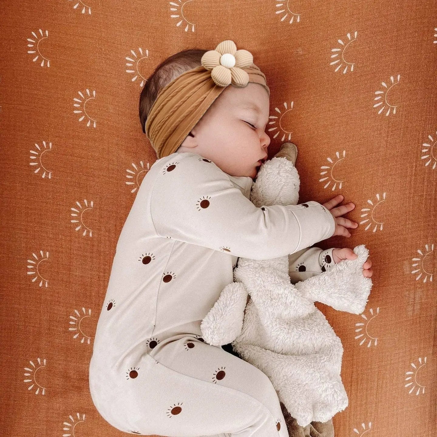 Flower Nylon Girl Hairband – Soft Elastic Baby Headband