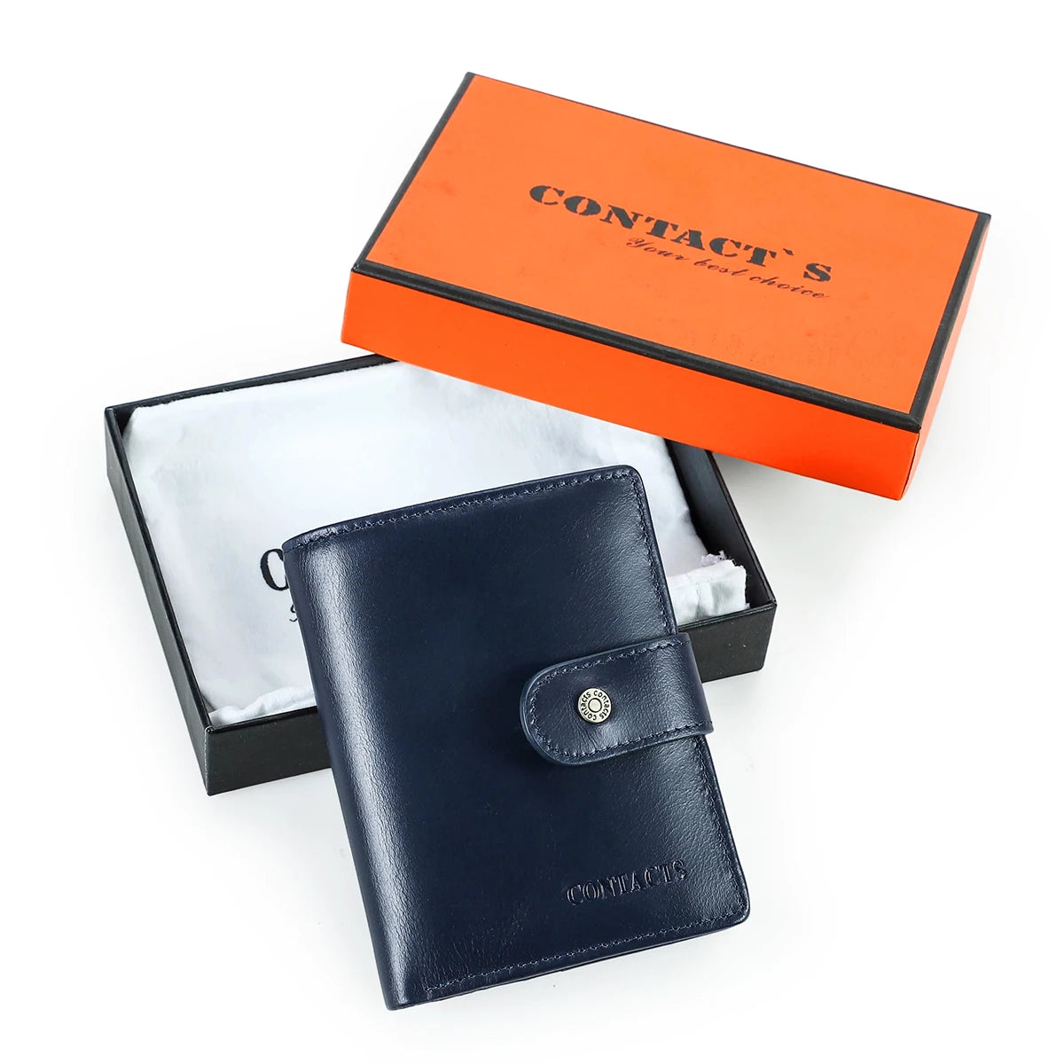 Genuine Leather RFID Wallet – Coin Pocket