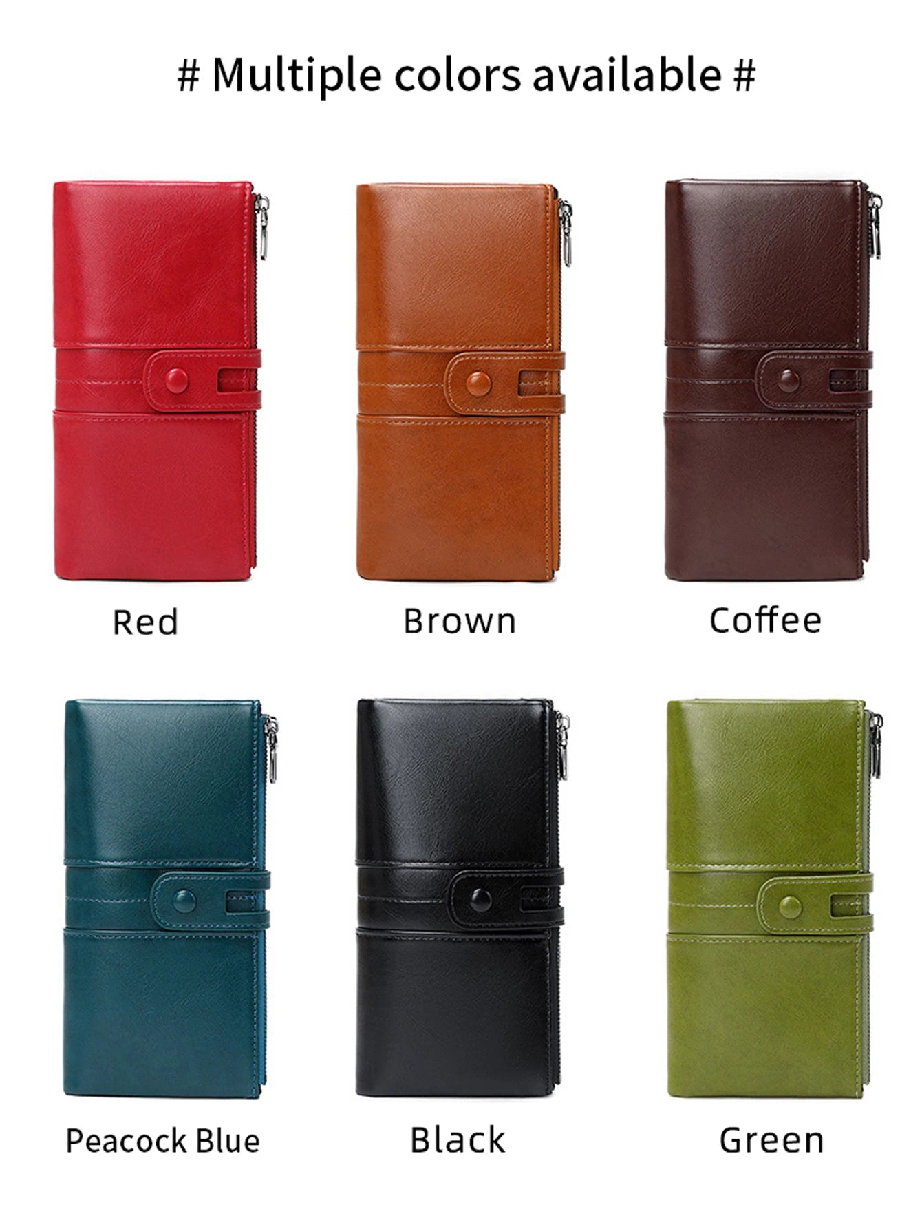 Women’s Long Wallet – PU Leather Handbag