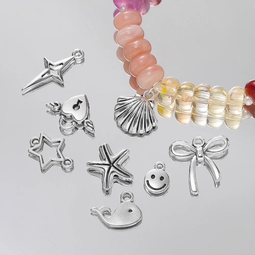 Metal Alloy Bow Charms – DIY Pendant for Jewelry Making