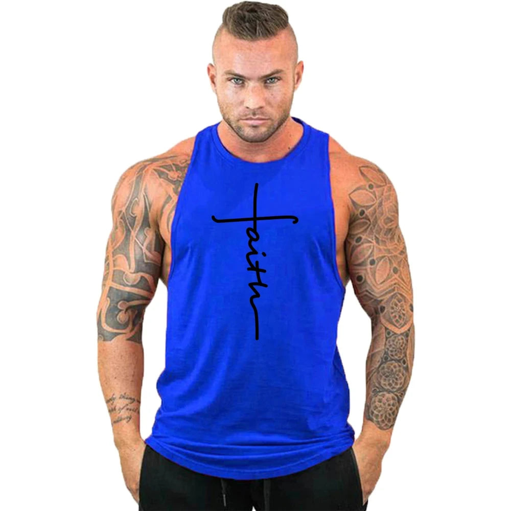 Men's Athletic Tank Top - Sleeveless Gym Workout Vest for Fitness & Training