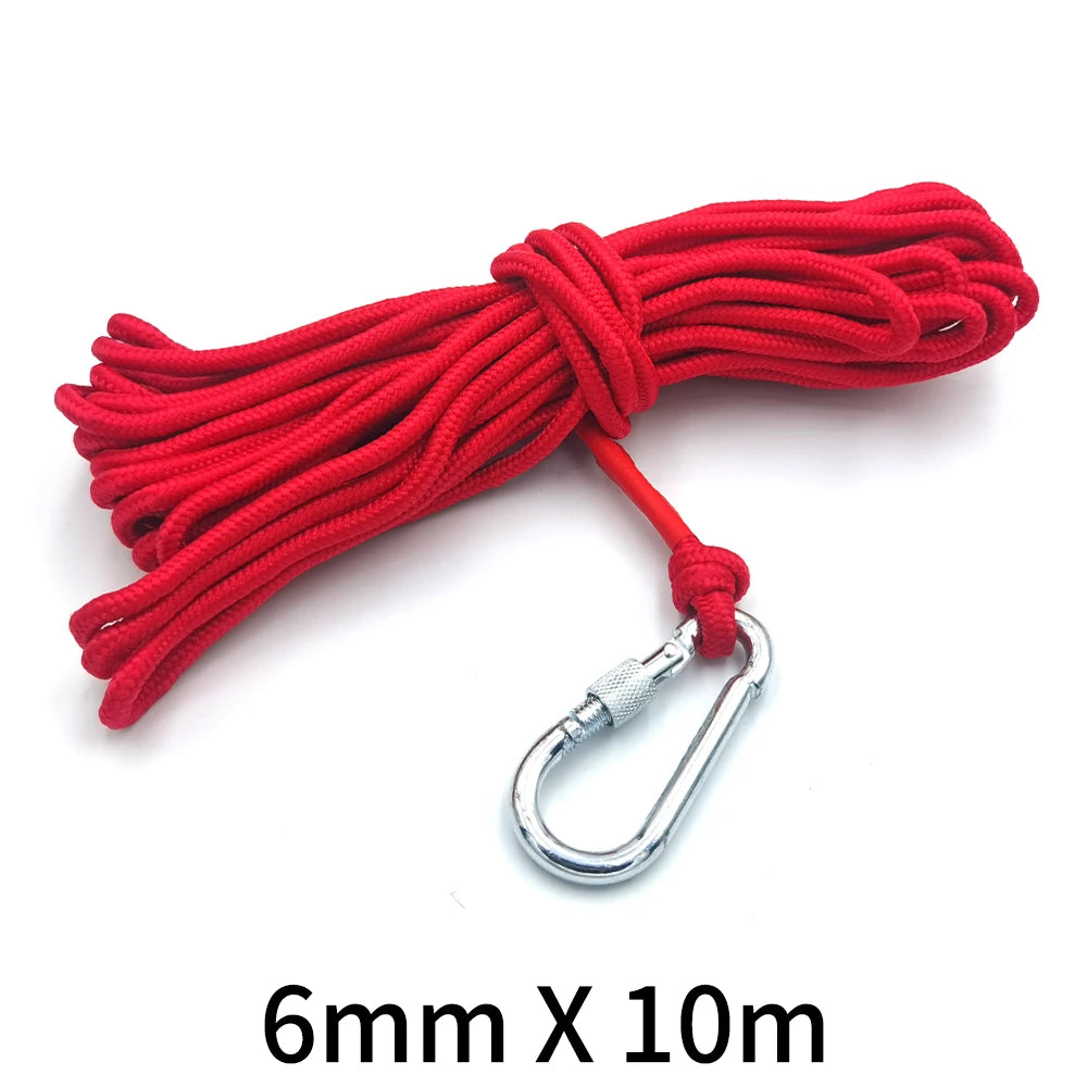 Super Strong Neodymium Fishing Magnet - N52 Heavy Duty Salvage Magnet with Eyebolt (D16-D42mm)