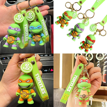 Teenage Mutant Ninja Turtles Keychain - TMNT Character Pendant for Bags & Keys
