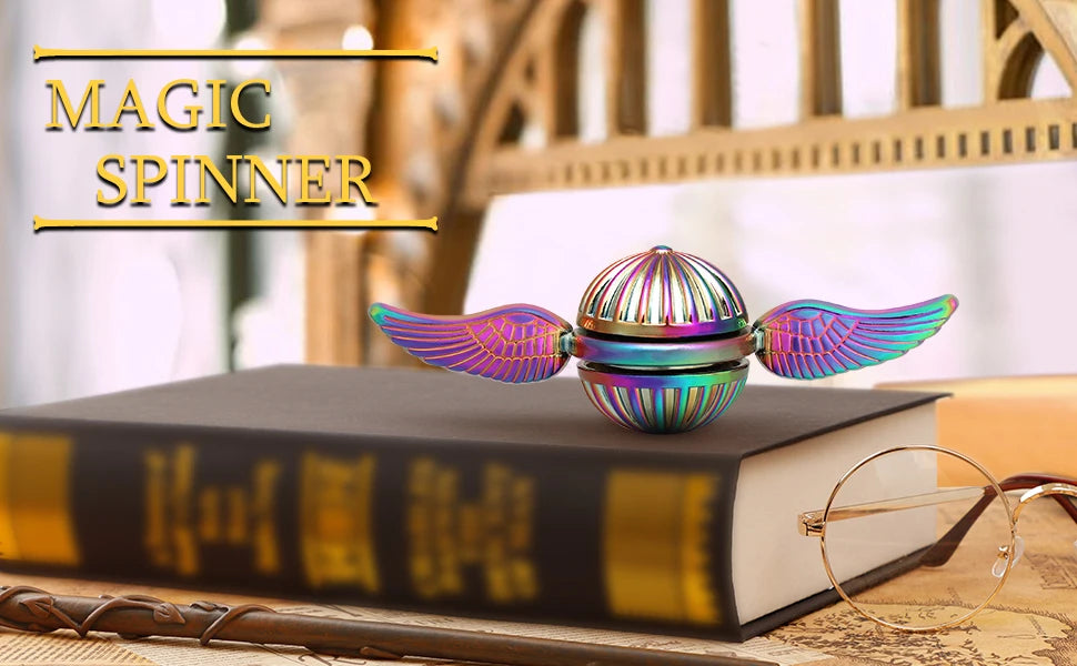 Premium Metal Fidget Spinner - Stress Relief Gyroscope for Focus & Anxiety Relief