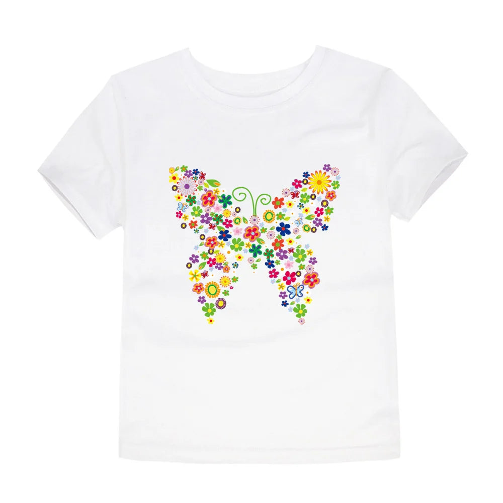 Toddler Girl Cotton T-Shirt Floral Print Tee