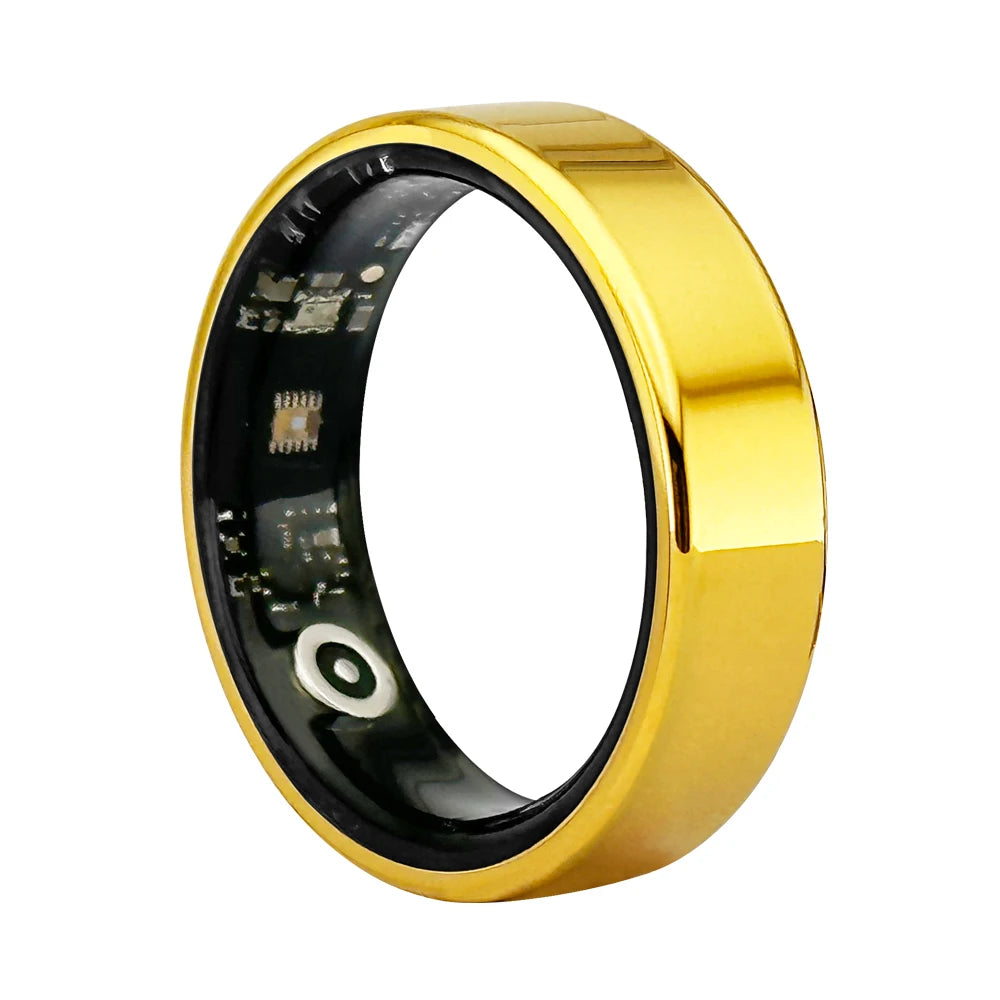 SR08 Smart Ring HR Monitoring, Sleep Analysis Sports Modes Notification Alerts Health Fitness Tracker with Charging Cable