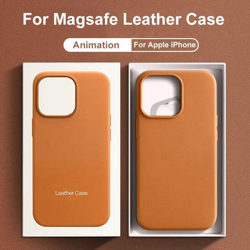 Animated Leather Case for iPhone 16/15/14/13 Pro Max - MagSafe Compatible