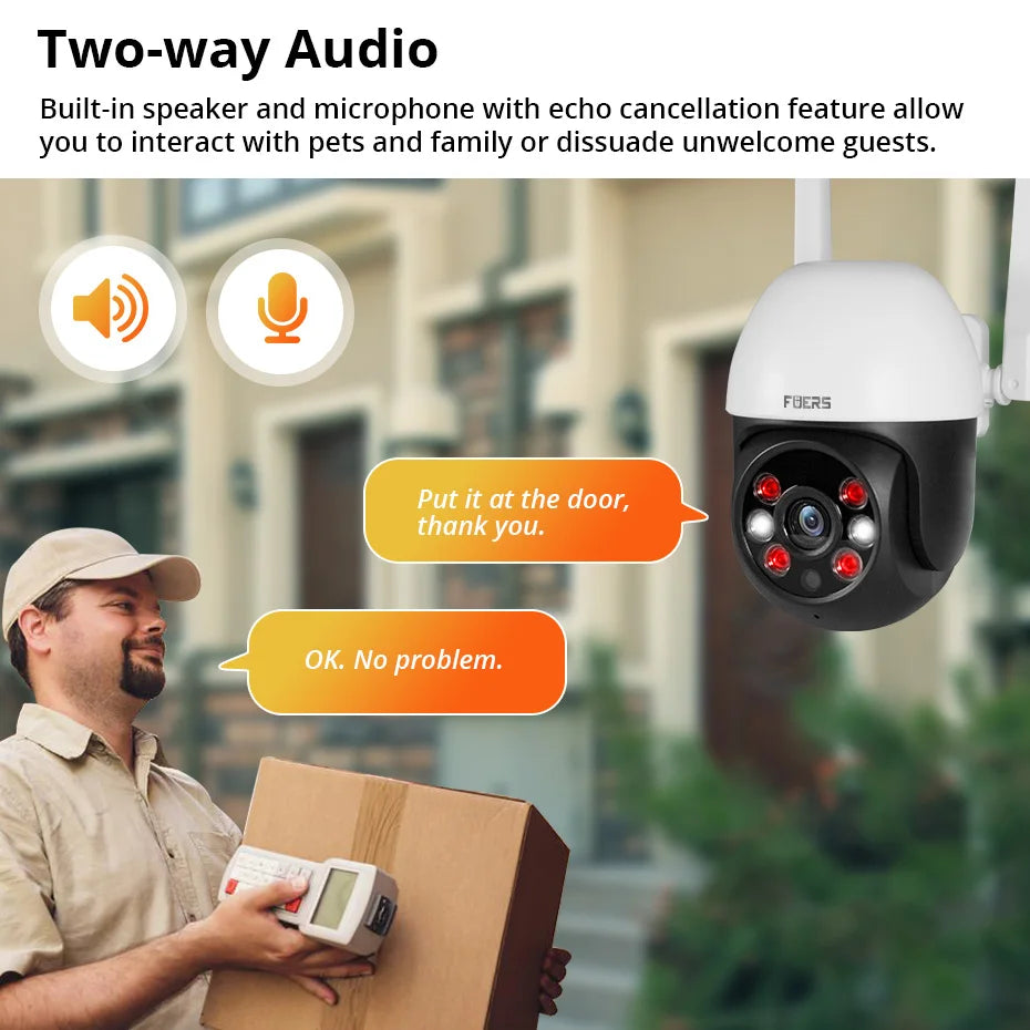 Tuya Smart Outdoor Security Camera – AI Detection