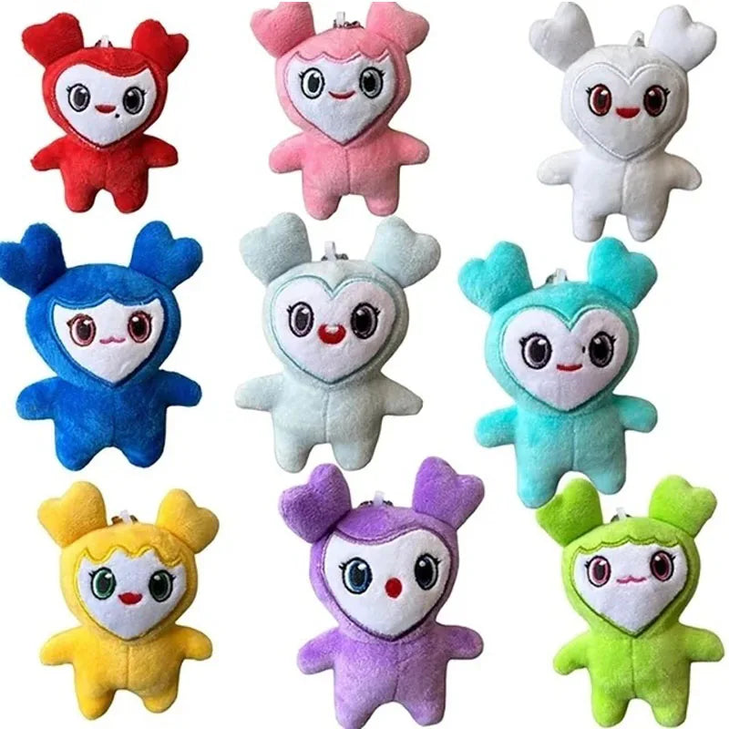 9PCS/lot Lovelys Plush Korean Super Star Plush Toy Cartoon Animal TWICE Momo Doll Keychain Pendant for Fans Girls Birthday Gifts
