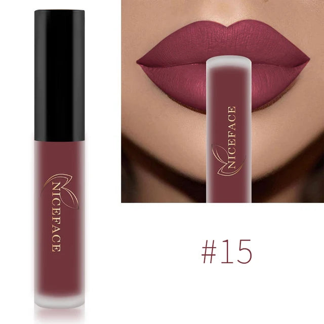 Waterproof Matte Liquid Lipstick - 25 Colors, Long-Lasting Lip Gloss
