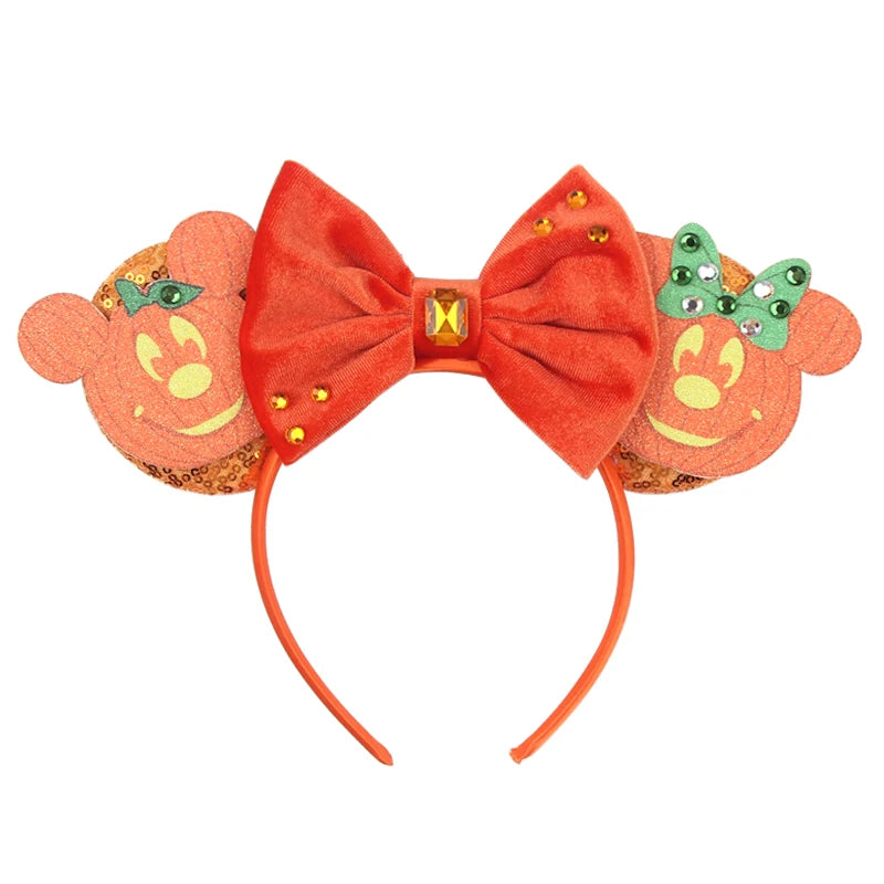 Disney Colorful Sequins Bow Headband – Rainbow Hair Accessory for Girls & Disney Fans