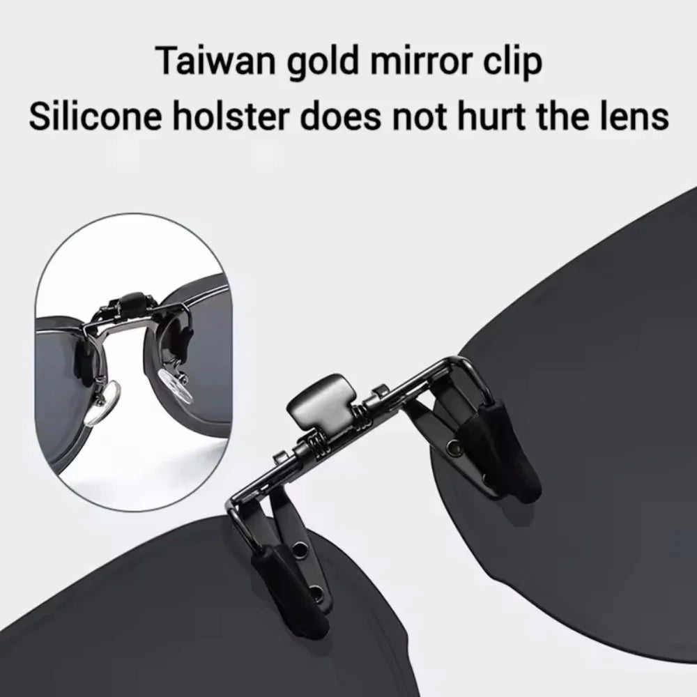 🌈 55% OFF! Color-Changing Polarized Clip-On Sunglasses - Flip-Up UV400 (Unisex)