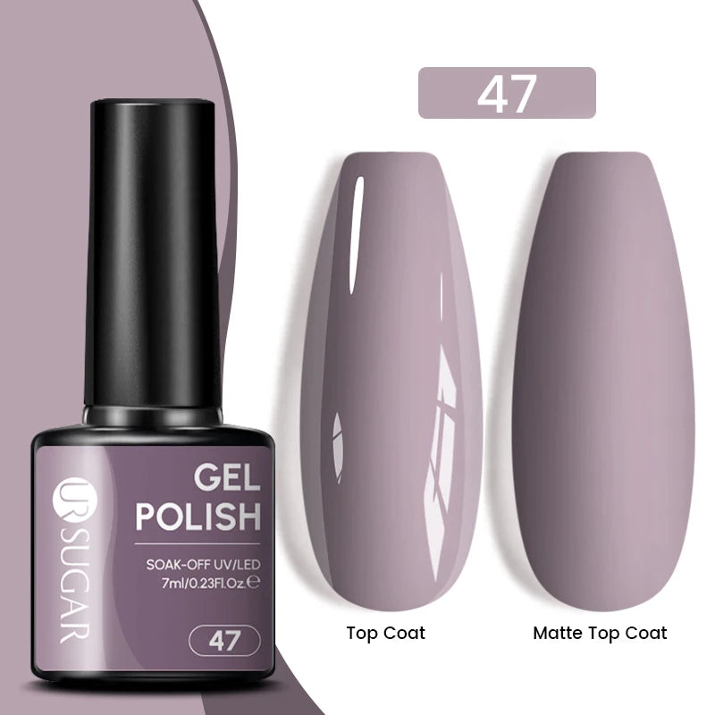Glitter Gel Nail Polish – Semi-Permanent UV LED Gel with Sparkling Shimmer Finish