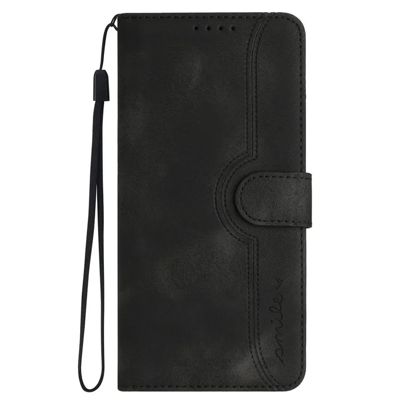 Huawei Wallet Case - Flip Leather Cover with Card Holder & Stand for P Smart, Y Series