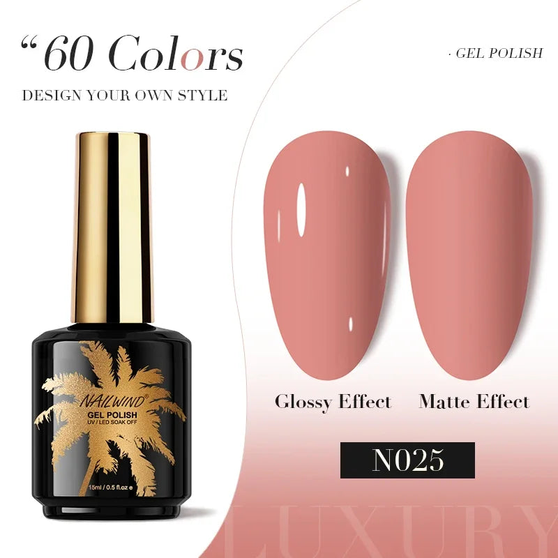 ROSALIND Gel Nail Polish 8ml - Semi-Permanent UV Gel, Solid Color, Salon Quality