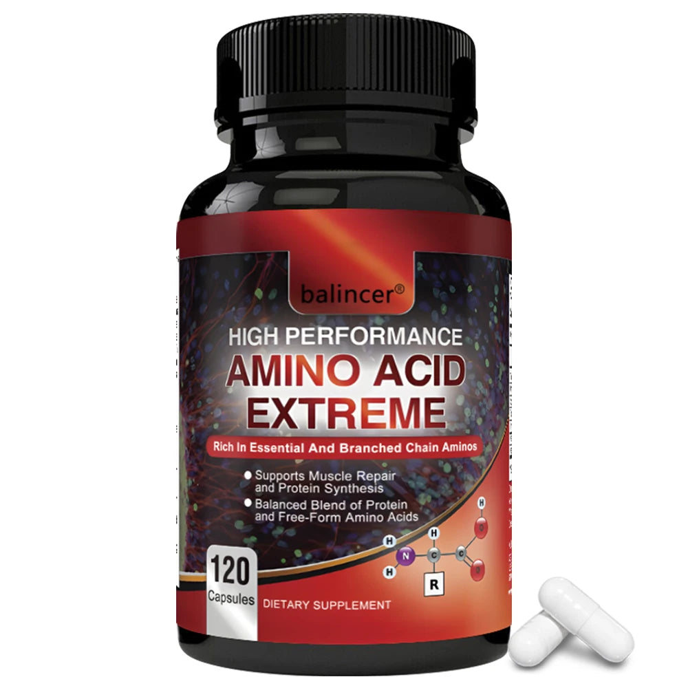 Complete Amino Acids + BCAAs - Muscle Recovery, Repair & Growth Supplement