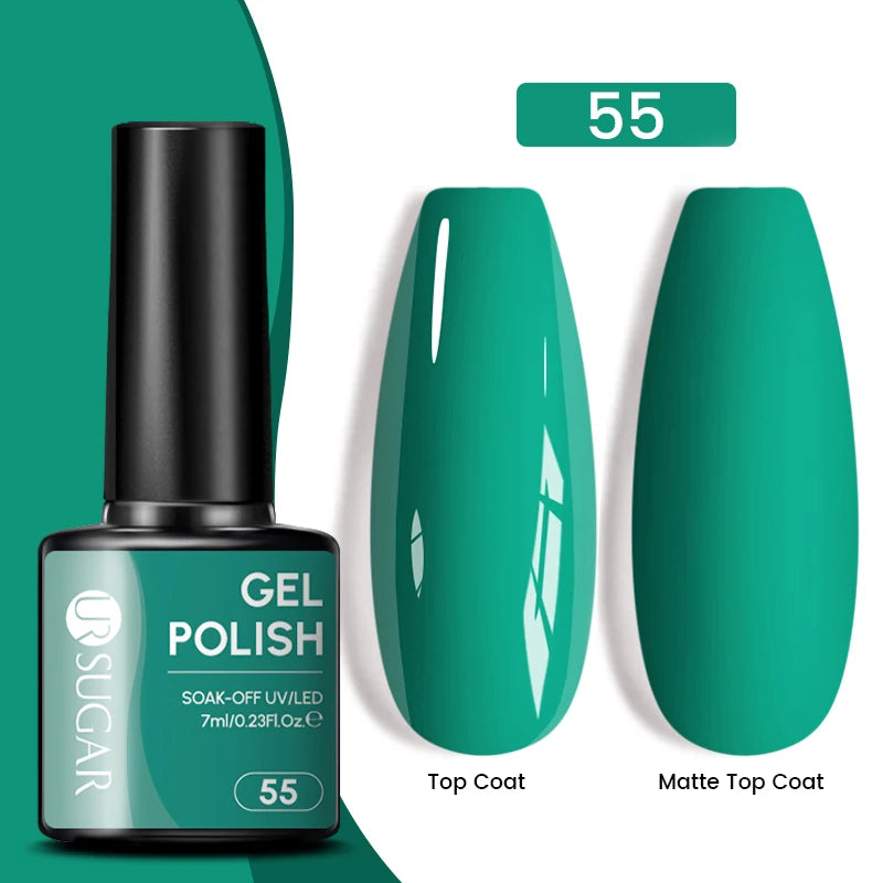 Glitter Gel Nail Polish – Semi-Permanent UV LED Gel with Sparkling Shimmer Finish