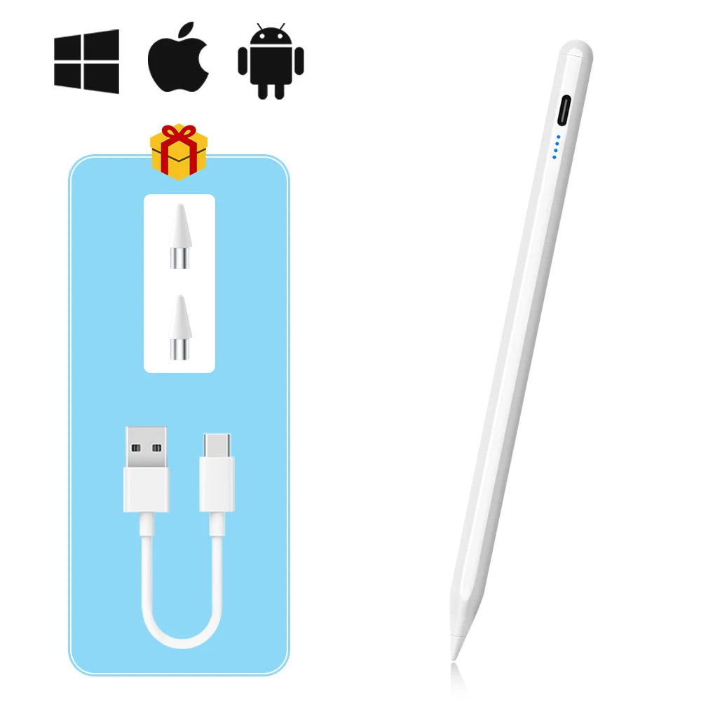 Universal Stylus Pen – Touch Pen for iPad, iPhone, Android Tablets & Smartphones + Pencil Case & Tips