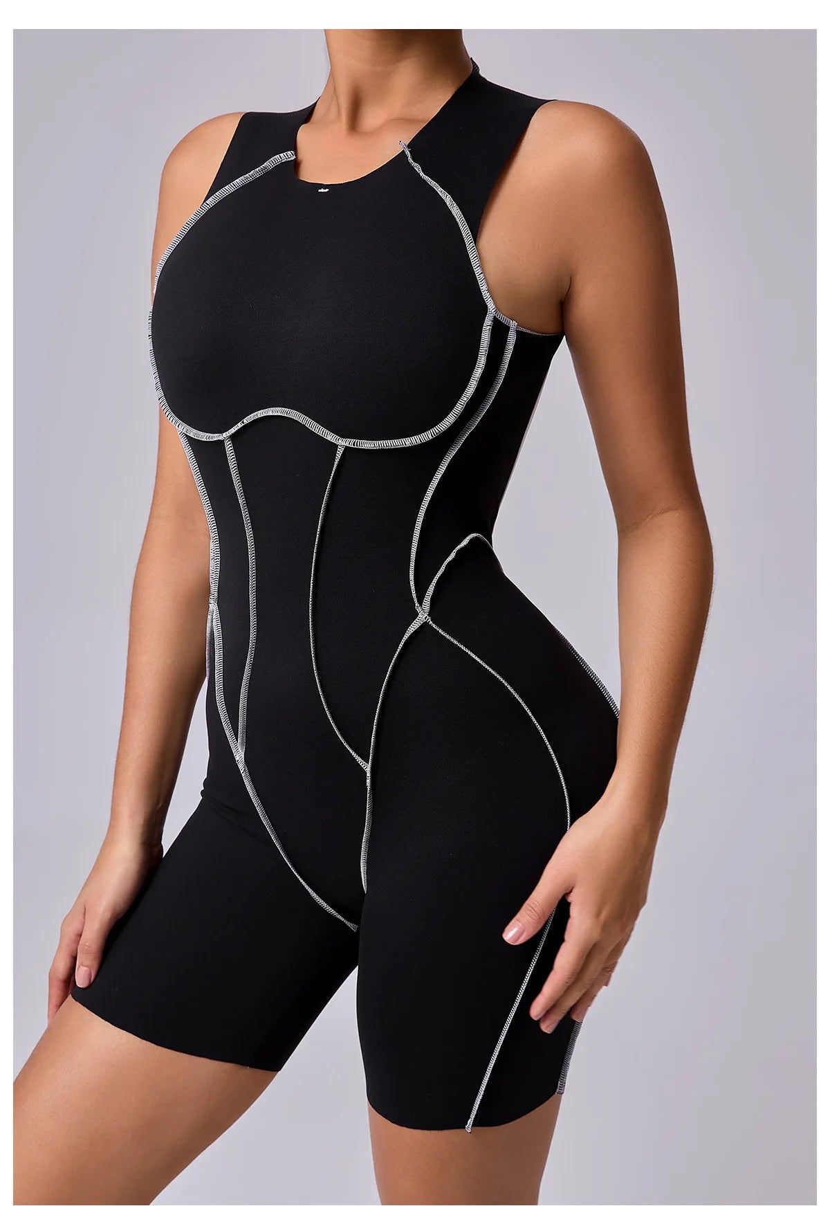 Women's Athletic Jumpsuit - One-Piece Yoga & Fitness Bodysuit for Workout & Gym