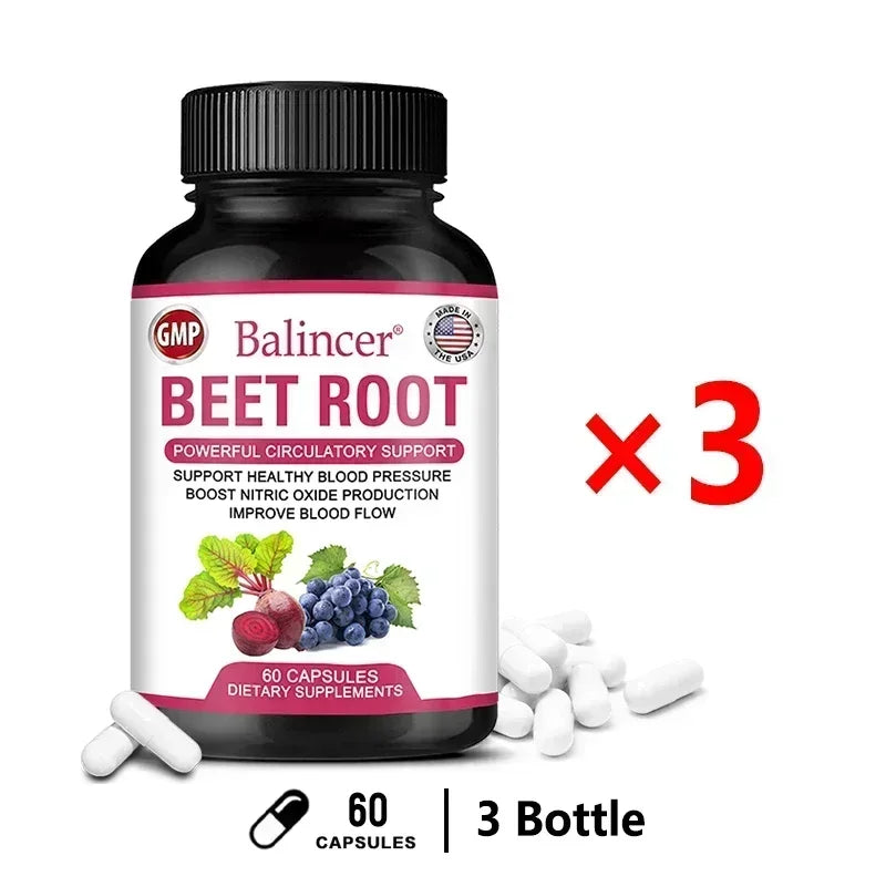 Beetroot Capsules – Organic Powder for Blood Circulation & Pressure