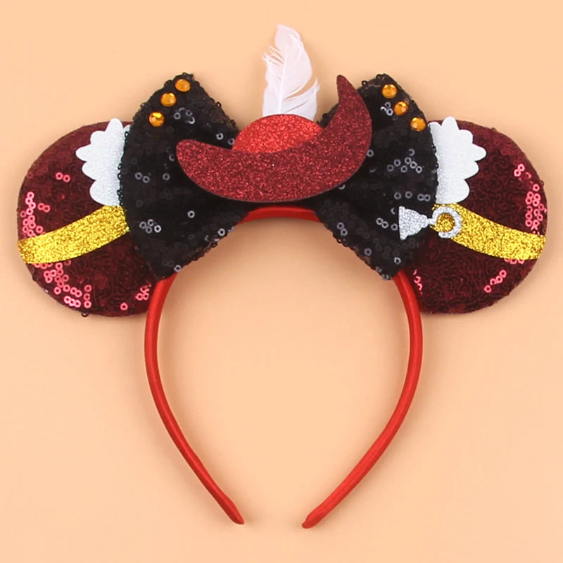 Disney Colorful Sequins Bow Headband – Rainbow Hair Accessory for Girls & Disney Fans