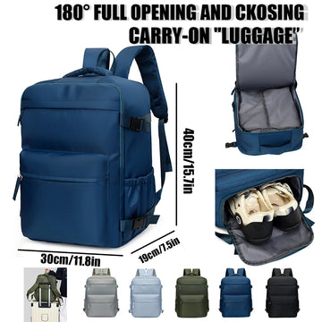 Business Travel Backpack - Large Capacity Luggage Bag for Men & Women
