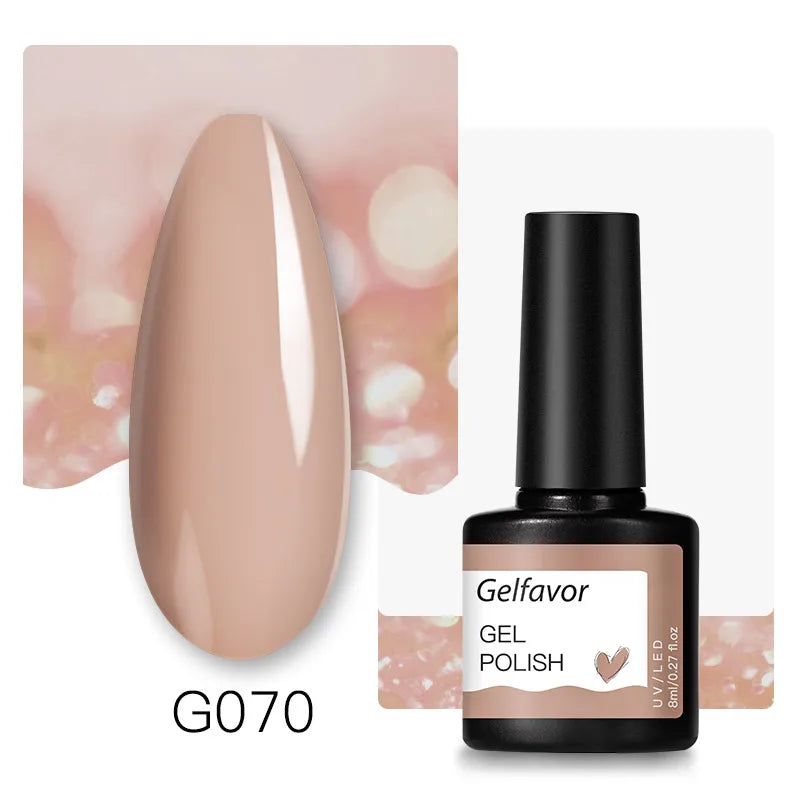 ROSALIND Gel Nail Polish 8ml - Semi-Permanent UV Gel, Solid Color, Salon Quality