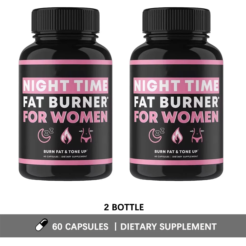 Night Time Fat Burner for Women - Overnight Metabolism Booster & Sleep Support