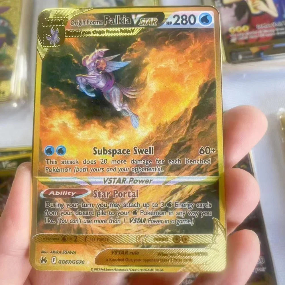 Pokemon Gold Metal Cards – Mewtwo, Pikachu GX & Charizard VMAX Collector Set