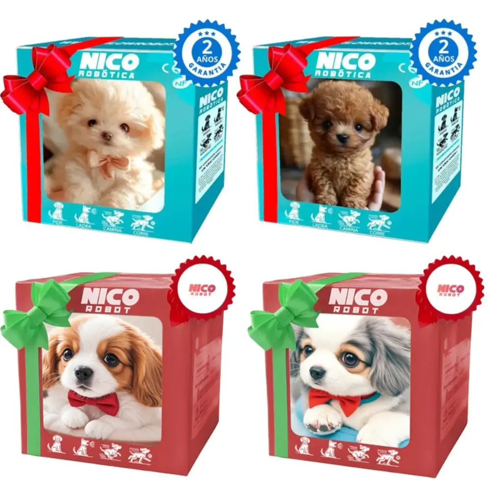 2025  Fashion Plush Robot Puppy Interactive Walking Simulated Puppy Barking Tail Wagging Educational Gift Chilren
