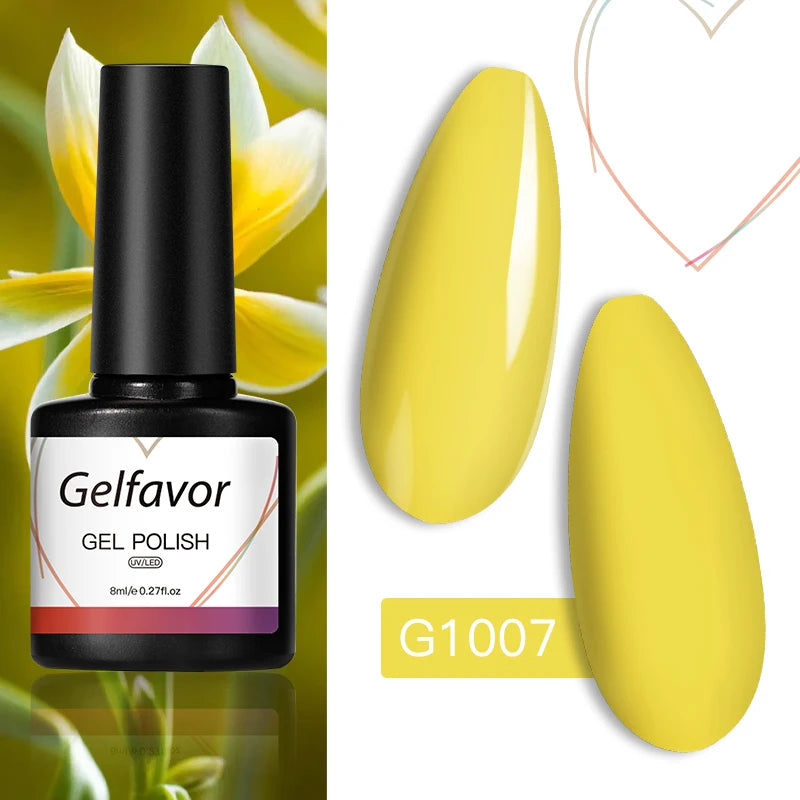 ROSALIND Gel Nail Polish 8ml - Semi-Permanent UV Gel, Solid Color, Salon Quality