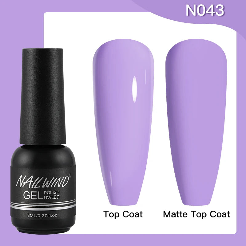 ROSALIND Gel Nail Polish 8ml - Semi-Permanent UV Gel, Solid Color, Salon Quality