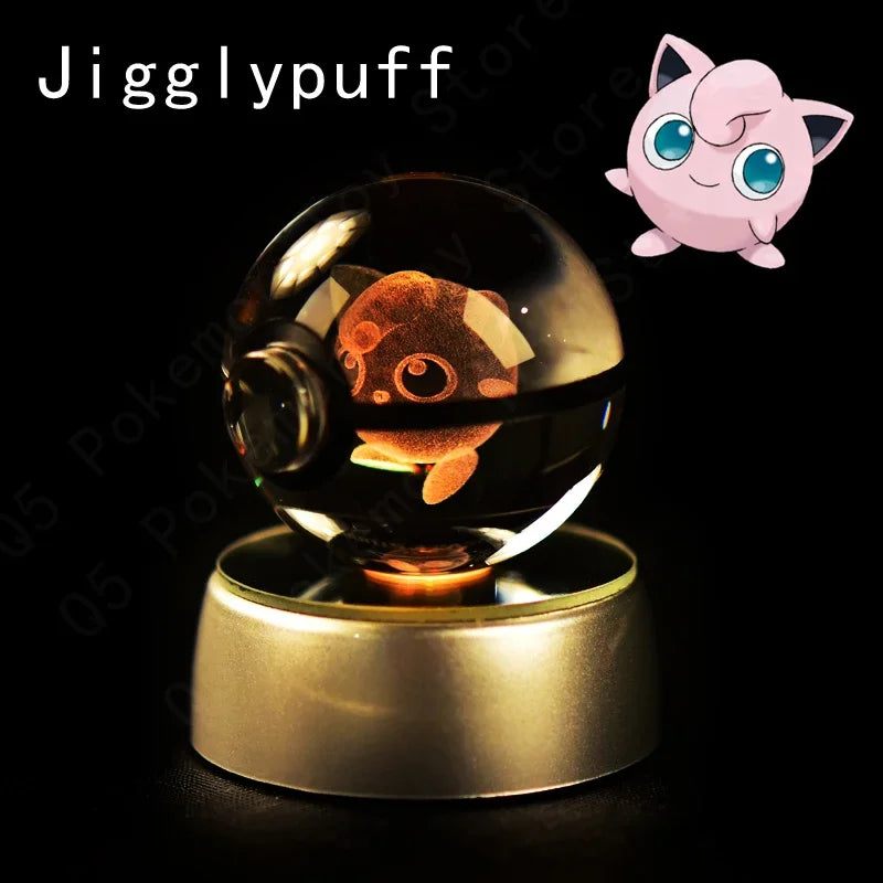 Pokemon Crystal Ball LED Night Light – Anime Lamp