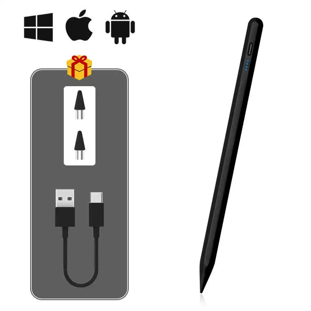 Universal Stylus Pen – Touch Pen for iPad, iPhone, Android Tablets & Smartphones + Pencil Case & Tips