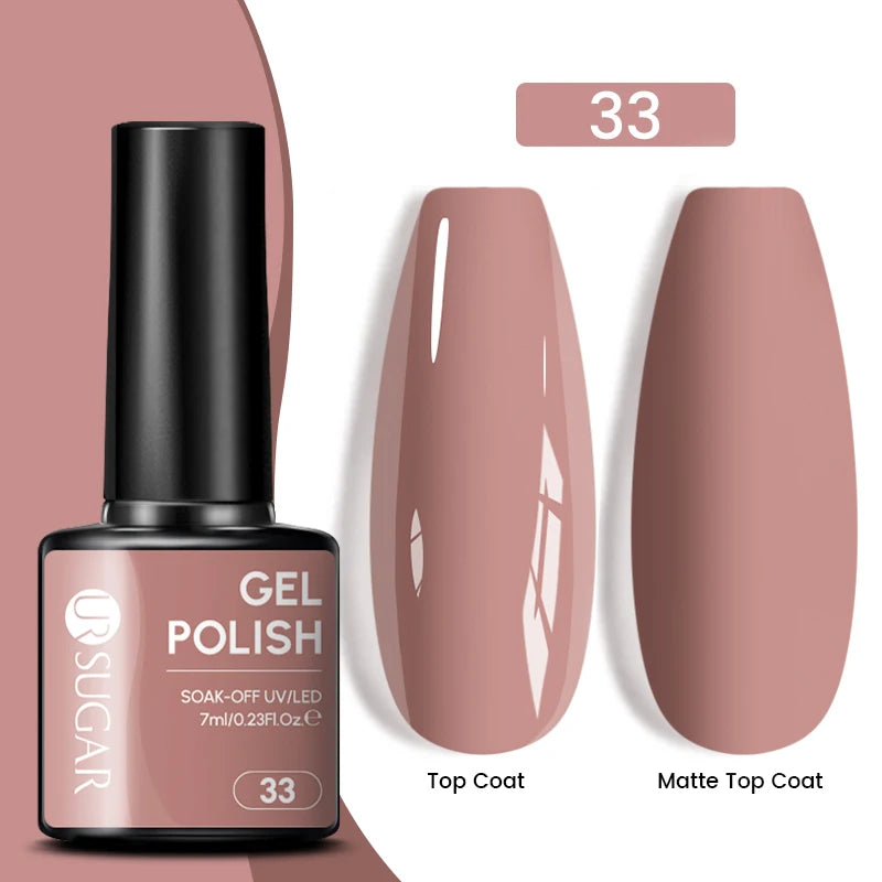 Glitter Gel Nail Polish – Semi-Permanent UV LED Gel with Sparkling Shimmer Finish