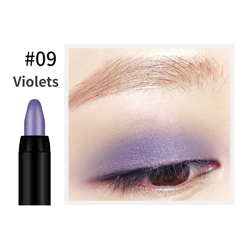 Bling Eye Shadow Pen - 16 Colors Glitter Eyeshadow Stick, Pearlescent Shimmer Pencil